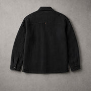 The Obsidian Relief Overshirt — garment back